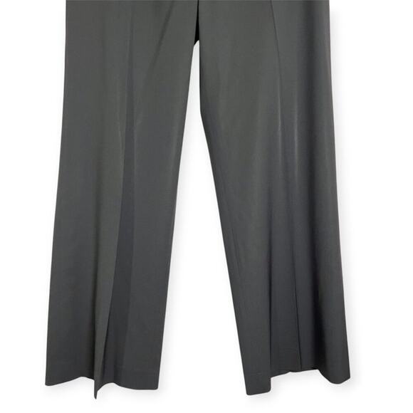 Lafayette 148 Barrow Wide Leg Virgin Wool Trousers SIZE 14 Black High Rise Pants - Picture 7 of 8